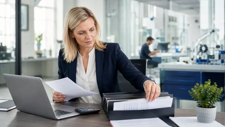Controller reviewing statements – editorial image for “How to Evaluate “Best Collection Agency” Claims for California B2B Work”.