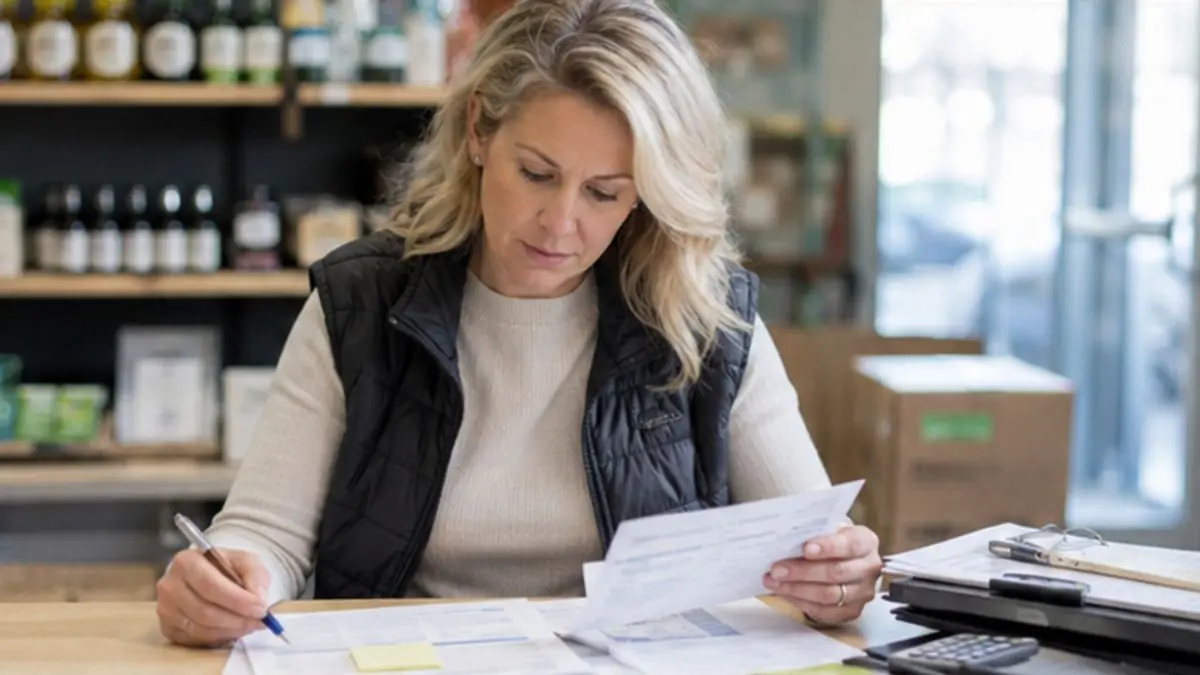 Professional office account review – editorial image for “Reviewing Personal Guaranties Before California Collection Work”.