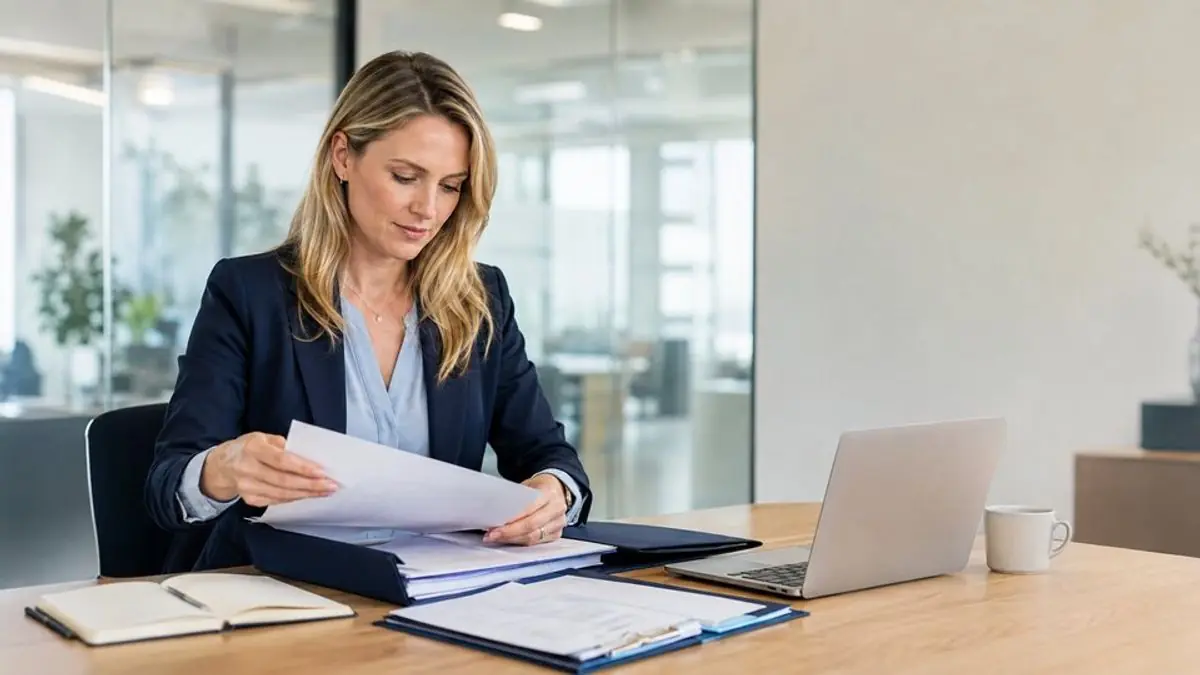 Manufacturing finance desk – editorial image for “What Collection Agency Services Should Include for California B2B Claims”.