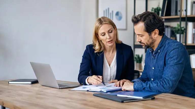 Commercial account review meeting – editorial image for “Due Diligence for a Debt Collection Agency for Small Business in California”.