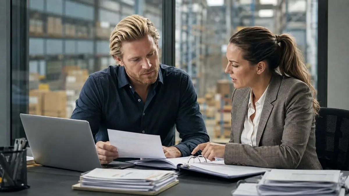 Owner preparing a provider brief – editorial image for “Internal Follow-Up or an External Debt Collection Agency in California?”.
