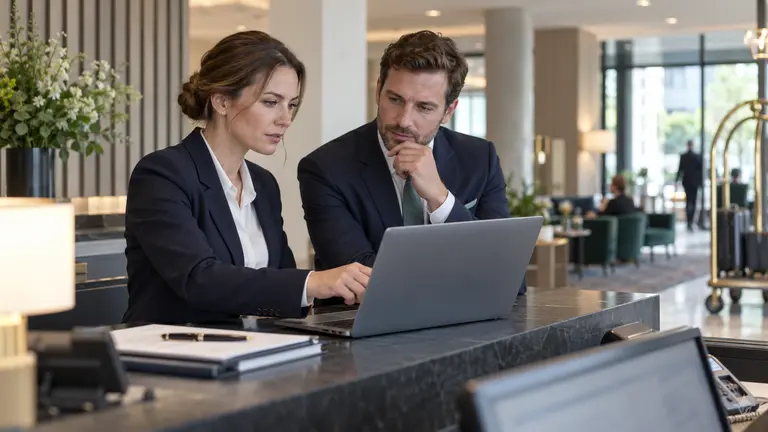 Hotels & Veranstalter: Prüfung einer offenen Forderung anhand von Rechnung und Nachweisen – Symbolbild zum Beitrag „Hotel- und Veranstaltungsrechnung offen: No-Show, Storno und Firmenkundenforderungen“.