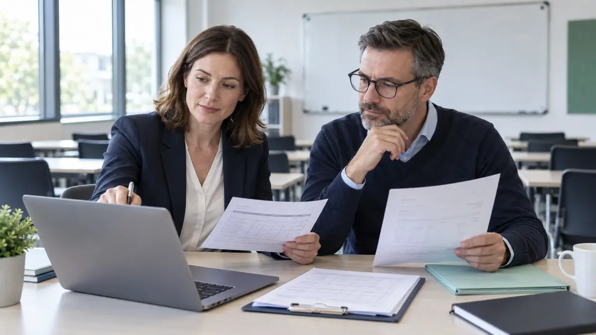 Bildungsträger: Prüfung einer offenen Forderung anhand von Rechnung und Nachweisen – Symbolbild zum Beitrag „Kurs- und Teilnahmegebühren offen: Forderungsmanagement für Bildungsträger“.