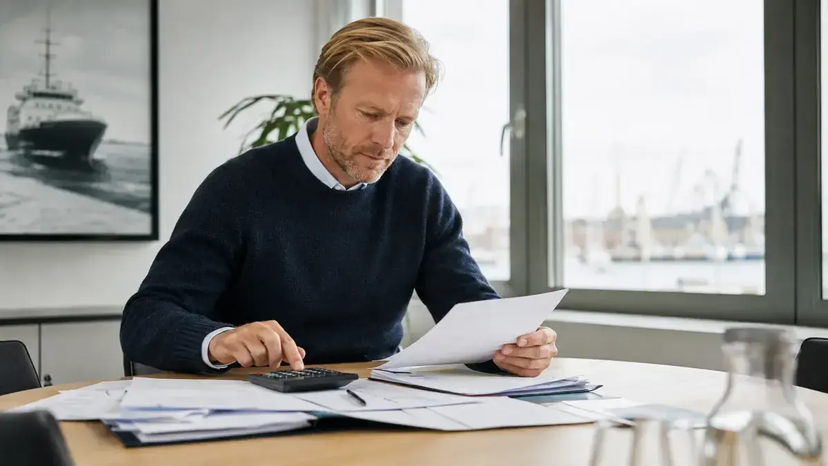 Calculator, receipts and financial records with allocated-payment symbol – editorial image for “Invoice is not paid, but a partial payment arrives: how to claim the remaining amount correctly”.