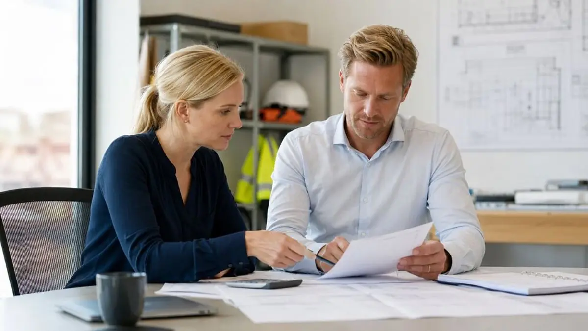 Operations and finance review – editorial image for “What a Third Party Collection Agency Does for a California B2B Creditor”.